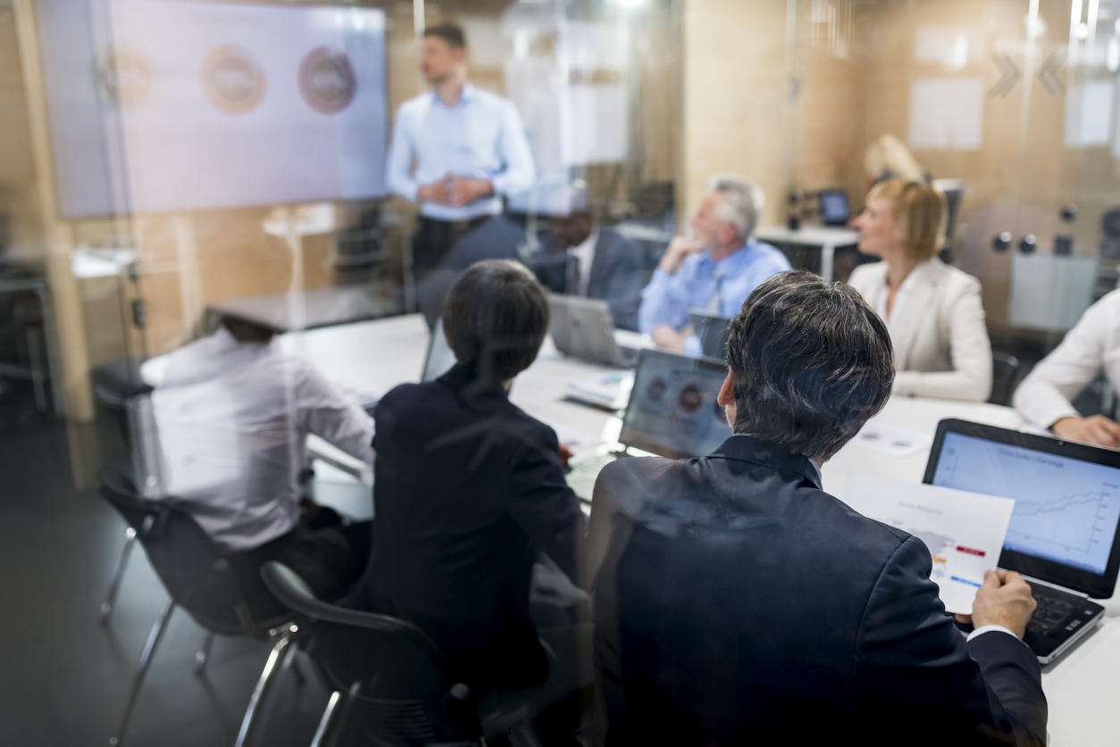 Business people having meeting in conference room